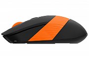 MOUSE A4tech, gaming, wireless, 2.4GHz, optic, 2000 dpi, butoane/scroll 4/1, buton selectare viteza, negru / portocaliu,  FG10 Orange  (include TV 0.15 lei)