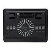 STAND SPACER notebook 15.6 , sita metal, fan 14cm cu led albastru, black,  SP-NC19 /45504838 (include TV 0.75 lei)