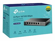 TP-LINK Switch TP-Link TL-SF1006P, 6 port, 10/100 Mbps