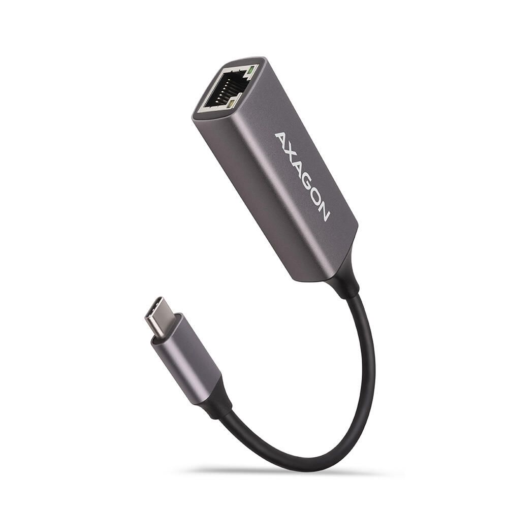 ADE-TRC, Adaptor retea USB3.2 Gen 1 Tip C la  Gigabit Ethernet 10/100/1000 , Metalic, Gri