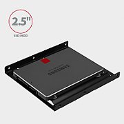 Adaptor RHD-125B pentru montarea unui HDD/SSD 2.5  in slot 3,5 , negru