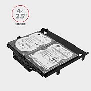 Bracket RHD-435, Pentru montarea a 4 HDD/SSD 2.5  HDD  sau 2x 2.5  HDD/SSD si 1x 3.5  HDD in slot de 5,25 