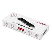 Cooler Pasiv CLR-M2L3, Pentru M.2 SSD, Suport SSD 80 mm, Aluminiu, paduri termice silicon incluse, inaltime 3mm