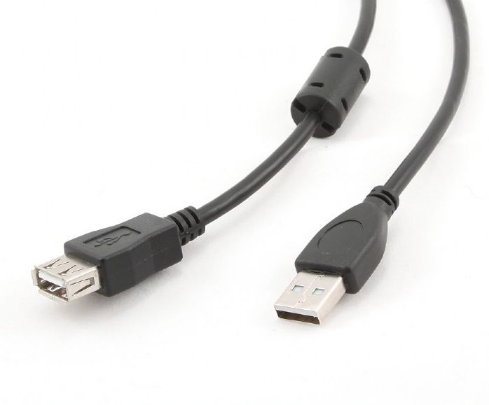 CABLU USB2.0 la USB2.0 SPACER prelungitor, 3m, (AM/AF), black  SPC-USBAM-AF10  (include TV 0.15 lei)