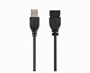 CABLU USB2.0 la USB2.0 SPACER prelungitor, 3m, (AM/AF), black  SPC-USBAM-AF10  (include TV 0.15 lei)