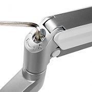 SUPORT de birou LOGILINK, pt 1 TV/monitor plat, curbat, diag. max 32 inch, rotatie, inclinare, pivotare, max 9 kg,  BP0086 