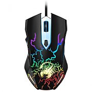 MOUSE Genius,  Scorpion Spear , gaming, cu fir, USB, optic, 1200 dpi, butoane/scroll 8/1, iluminare, butoane programabile, negru,  31040002400  (include TV 0.15 lei)