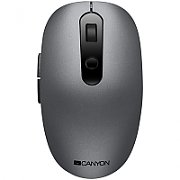 Canyon 2 in 1 Wireless optical mouse with 6 buttons, DPI 800/1000/1200/1500, 2 mode(BT/ 2.4GHz), Battery AA*1pcs, Grey, 65.4*112.25*32.3mm, 0.092kg