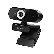 CAMERA WEB LOGILINK senzor. 1080p Full-HD cu rezolutie video 1920x1080 unghi vizualizare 100grade, pivotare 90grade, rotatie 180grade, microfon dual, cablu 1.6m,  UA0378  (include TV 0.15 lei)