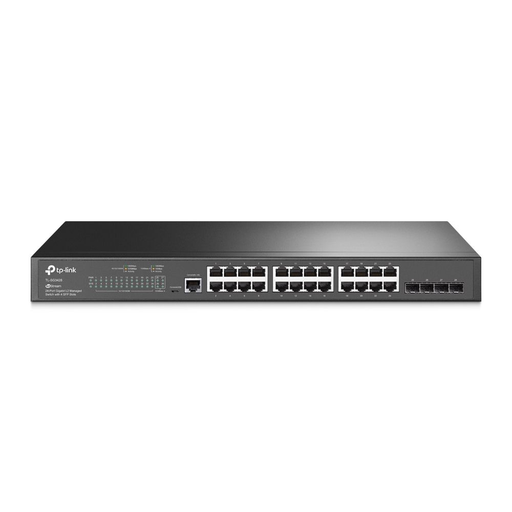 Switch TP-Link TL-SG3428, 24 porturi 10 / 100 / 1000 MBs
