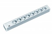 Bachmann IT PDU 8 x prize Schuko, in Schuko,  1U, impamantare, fara intrerupator, 2 metri, RAL 7035, PVC