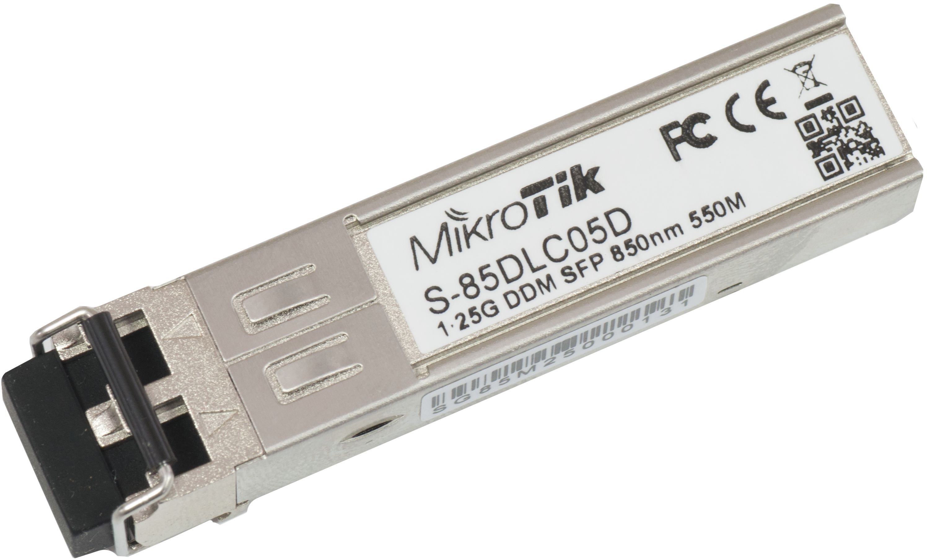 MIKROTIK S-85DLC05D SFP Module 1.25Gb/s LC/UPC 850nm 550m Multimode