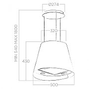 Hota de bucatarie ELICA JUNO BL/F/50Latime 50 cm,Clasa energetica A ,Putere de absorbtie 600 m³/h, Tip de control: mecanic, Nivel de zgomot 67 db(A)Sistem cu filtruDiametrul conductei de evacuare 150 mmTip de iluminare: LED 2x2,5 W 3500KFiltru de grasime inclusFinisaje: Negru