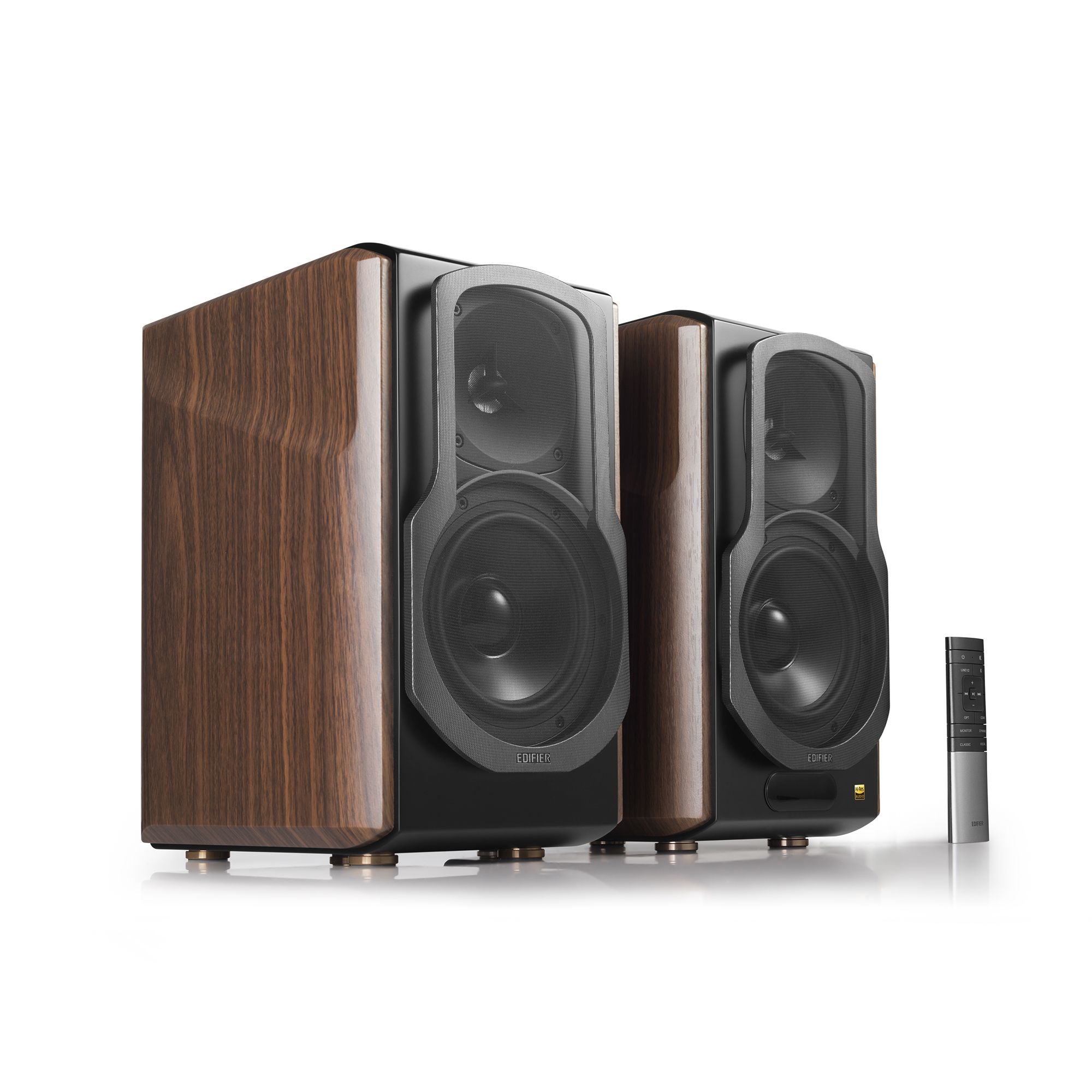 BOXE EDIFIER 2.0, RMS: 150W (2 x 14W, 2 x 16W, 2 x 45W), bluetooth telecomanda wireless 5.1, volum, bass, treble, black, R2850DB-BK  (include TV 8 lei)