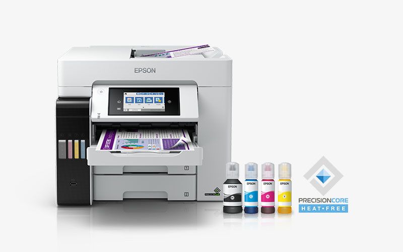 Imprimanta multifunctionala inkjet ciss color Epson L6580, A4, duplex, ADF, USB 2.0, Wi-Fi, 32 ppm negru, 32 ppm color
