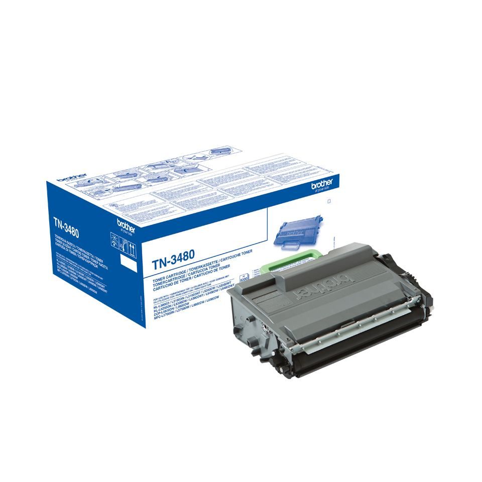 Cartus toner Brother TN3480P ,Negru ,8000 Pagini ,Original (TN3480) 