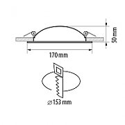  Lampa Led incastrabila pentru interior Ultralux, rotunda, IP20, 20W, lumina neutra(4200K), 1280 lumeni, 220-240V AC, culoare alba, durata de viata 50000 ore, clasa emergetica A+
