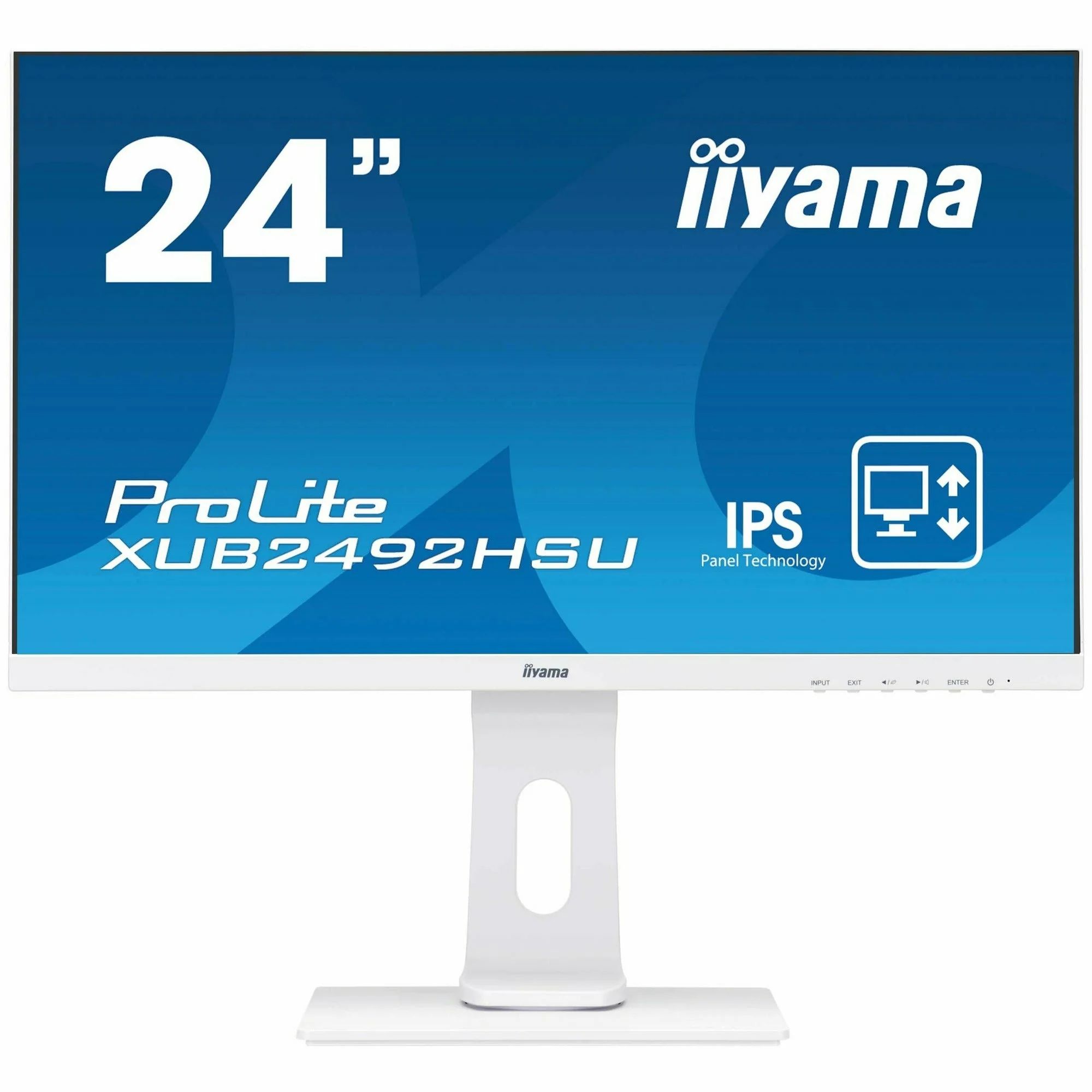 Monitor LED IIyama XUB2492HSU-W1 1920 x 1080 pixeli, 60 Hz, 4 ms, Alb