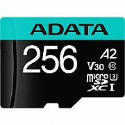 Card de Memorie MicroSD ADATA 256GB, Adaptor SD, Class 10