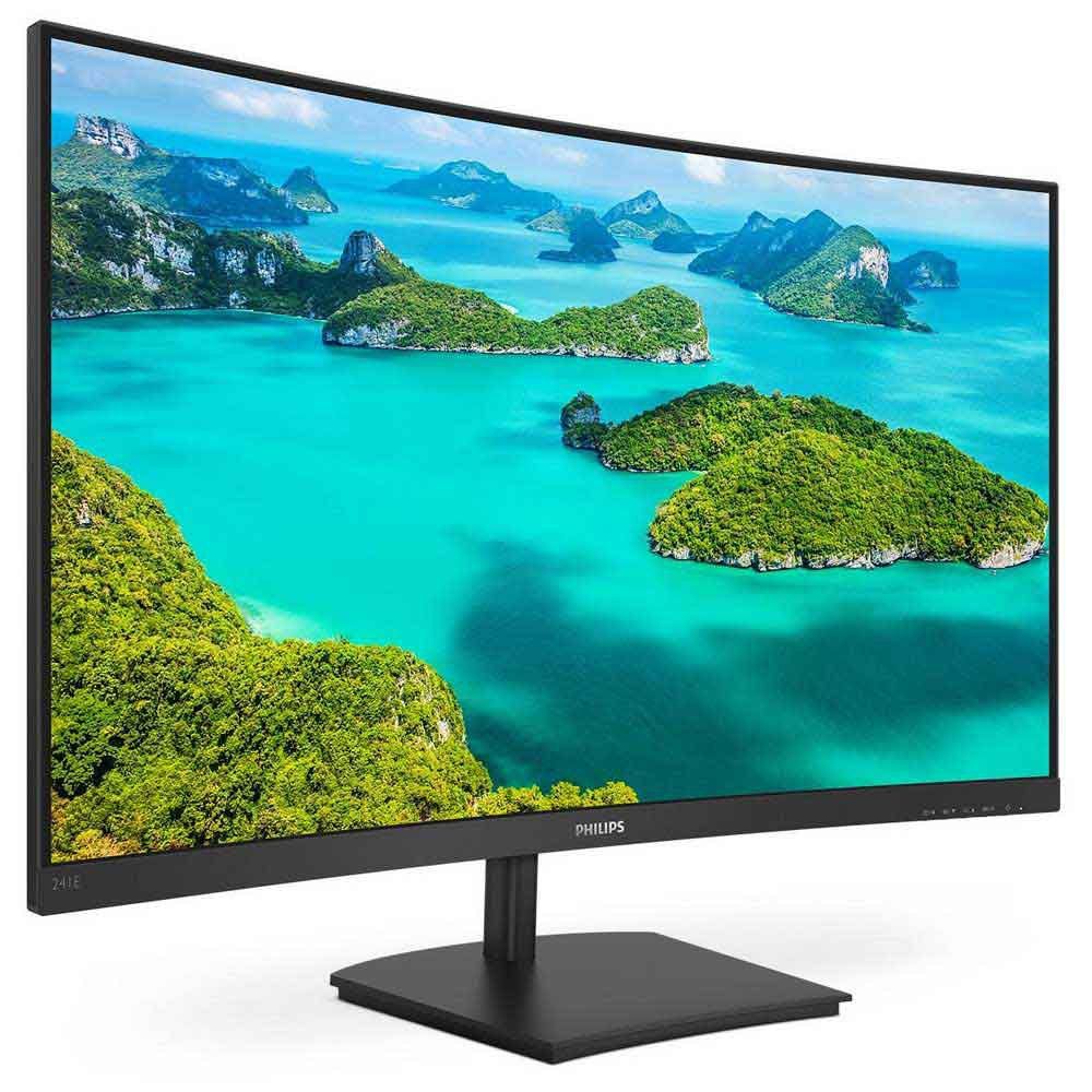 Monitor 23.6 inch LED Philips 241E1SC/00 1920 x 1080 pixeli, 75 Hz, 4 ms, Negru