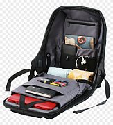 CANYON BP-9 Anti-theft backpack for 15.6'' laptop, material 900D glued polyester and 600D polyester, black, USB cable length0.6M, 400x210x480mm, 1kg,capacity 20L