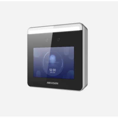 Terminal access control cu face recognition Hikvision DS-K1T331W, alerta de purtare a mastilor de protectie pe fata, capacitate pana la maxim 1000 de imagini faciale, 1500 carduri( cu conectare a unui cititor de card extern), 150000 evenimente,  configurare via web client, TCP/IP, Wi-Fi , suporta