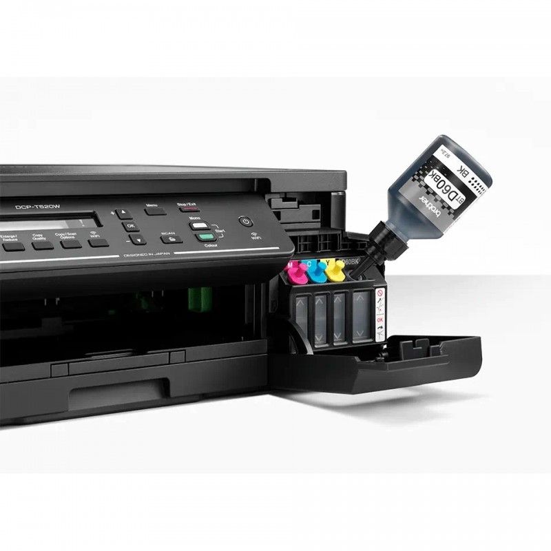 Imprimanta multifunctionala inkjet color Brother DCPT520W, A4, USB 2.0, Wi-Fi, 17 ppm negru, 9 ppm color