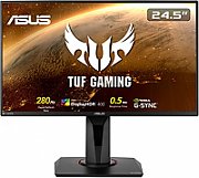 Monitor 24.5  ASUS VG258QM, TN, 16:9, Gaming, FHD 1920*1080, non-glare, 400 cd/mp, 1000:1, 170/160, 0.5 ms, Flicker free, 280 Hz, Low Blue Light, Shadow Boost, boxe 2* 2W, DP, 2* HDMI, Earphone Jack, pivot, VESA 100* 100, Kensington Lock, culoare negru