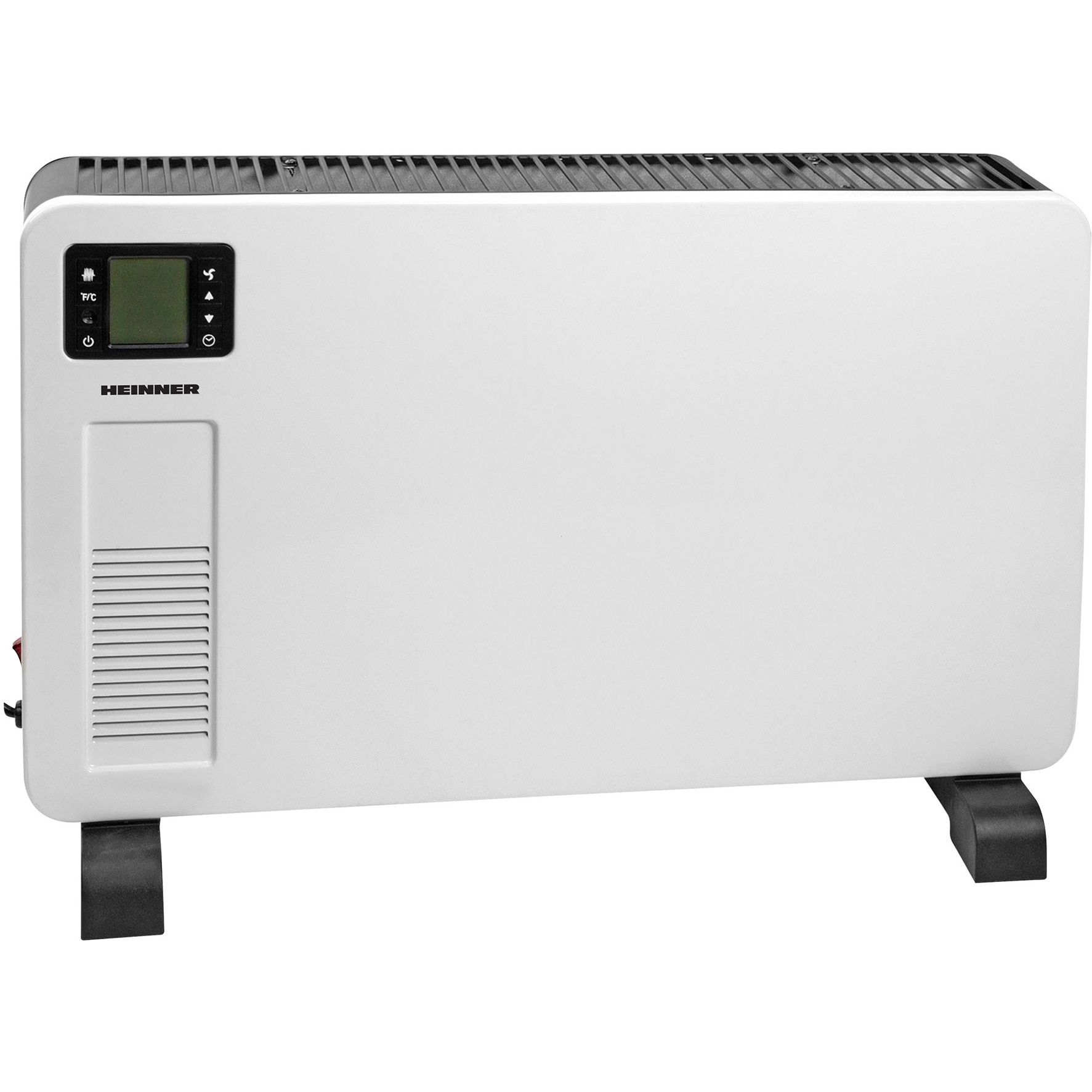 Heinner Convector Heinner HCVH-Y2300D, 3 setari de temperatura: 1000/1300/2300W, termostat ajustabil, display LCD, temporizator - 24h, protectie supraincalzire, indicator luminos, roti pentru manevrare usoara