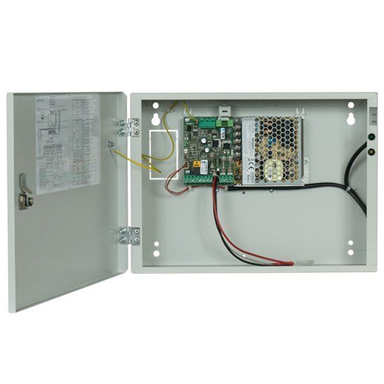 Sursa de alimentare pentru sisteme de detectie incendiu 24V/2.5A in cutie metalica Merawex ZSP100-2.5A-07, loc pentru 2 acumulatori 12V/9Ah, Tensiune de intrare: 100/230VAC, eficienta ridicata sub sarcina si consum redus, comunicare RS-232 / RS-485, rata scazuta de esec (0,5% in trei ani), iesiri