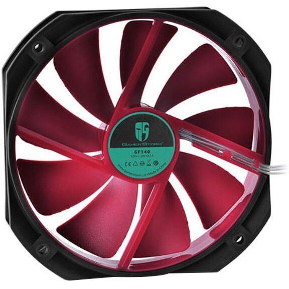 Ventilator Spacer SPFC-120-4P-RD ,120 x 120 x 25 mm ,800 - 2000 RPM ,Negru + rosu ,LED rosu 