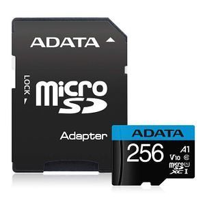 Card de Memorie MicroSD ADATA Premier, 256GB, Adaptor SD, Class 10