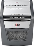 Distrugator automat documente Rexel OPTIMUM  45X ,  45 coli, P4, cross-cut (tip confeti), cos  20 litri, negru-gri,  2020045XEU 
