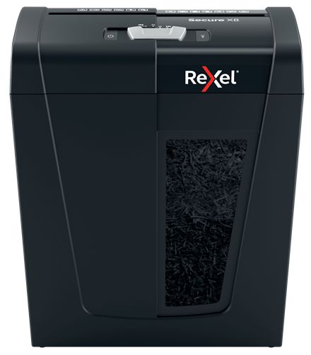 Distrugator manual documente Rexel SECURE   X8,   8 coli, P4, cross-cut (tip confeti), cos  14 litri, negru,  2020123EU 