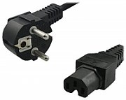 CABLU alimentare LOGILINK 2m, intrare Schuko, iesire C5, 10A, black,  CP105  (include TV 0.06 lei)