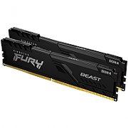 Memorie Kingston FURY Beast 16 GB DDR4 2666 MHz CL16, kit 2 x 8 GB, XMP 2.0, Negru