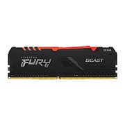Memorie Kingston FURY Beast 8 GB DDR4 3200 MHz CL16, XMP 2.0, Negru, RGB