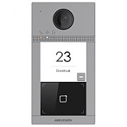 Post de exterior videointerfon IP Hikvision DS-KV8113-WME1(B) WIFI 1 x buton de apelare( pentru o singura familie- permite apelarea a mai multor monitoare de interior) camera video 2MP True WDR ( unghi vizualizare: Horizontal: 129° Vertical: 75°), vizualizare pe timp de noapte IR maxim 3 metri