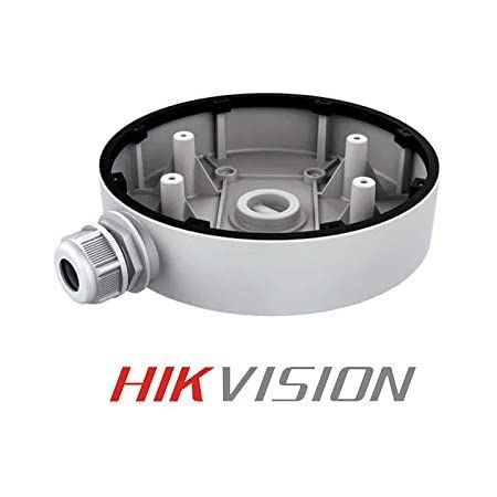 Doza conexiuni Hikvision DS-1280ZJ-DM55, material aliaj de aluminiu, dimensiuni: Φ 155 mm × 36 mm, greutate: 300g