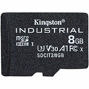 KINGSTON 8GB microSDHC Industrial C10 A1 pSLC Card Single Pack w/o Adapter