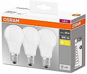Set 3 becuri Led Osram, E27, 10,5W, 1055 lumeni, lumina calda(2700K), durata de viata 10.000 ore, clasa energetica A++