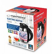 Esperanza EKK026 electric kettle 1.7 L Black,Transparent 2200 W