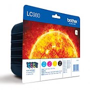 Cartus cerneala Brother LC980VALBP ,Black/tri-color ,1 x 300 pagini, 3 x 260 pagini ,Original (LC980VALBP) 