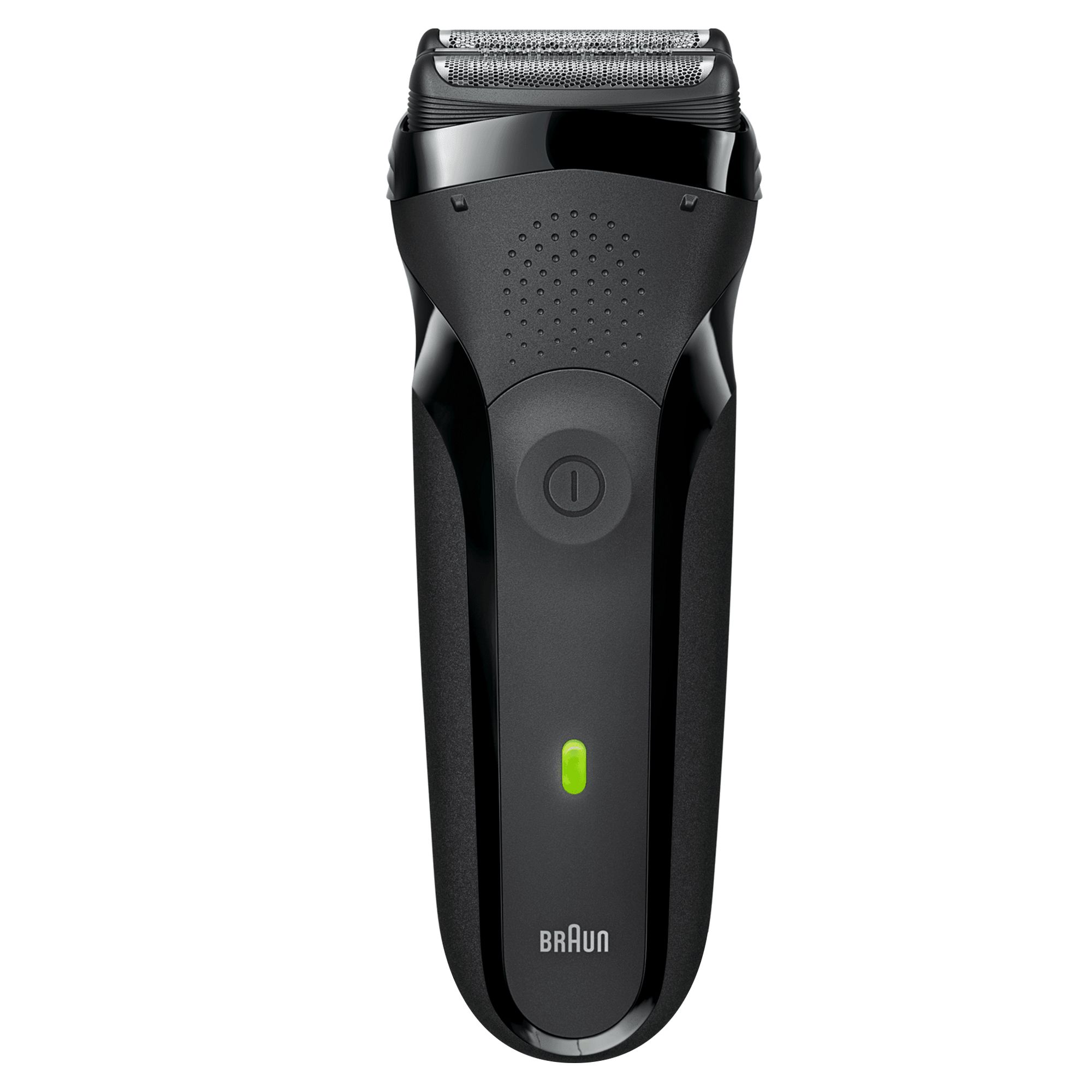 Braun Series 3 300 Electric Shaver, Razor for Men, Black/Volt Green