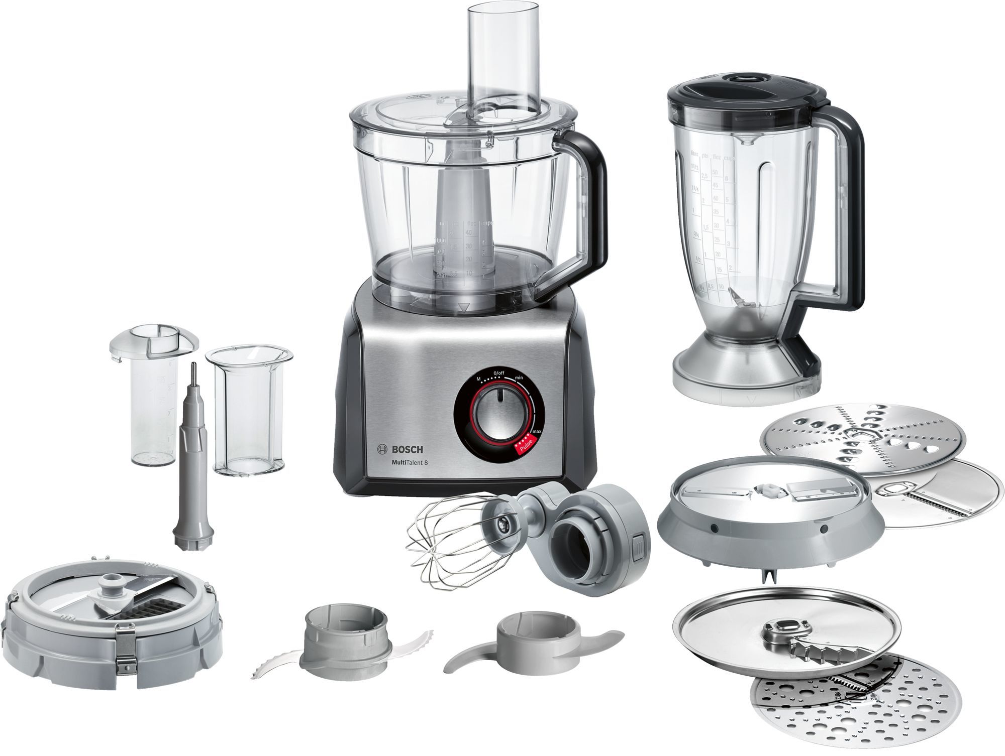 Bosch MC812M865 food processor 3.9 L Black, Stainless steel