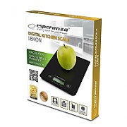Esperanza EKS002K Electronic kitchen scale Black Tabletop Rectangle