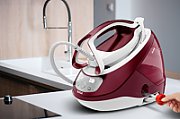 Tefal GV9220 steam ironing station 2600 W Durilium AirGlide Autoclean soleplate Burgundy, White