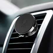 SUPORT AUTO Baseus Small Ears pt. SmartPhone, fixare grila ventilatie, unghi reglabil, negru  SUER-A01 