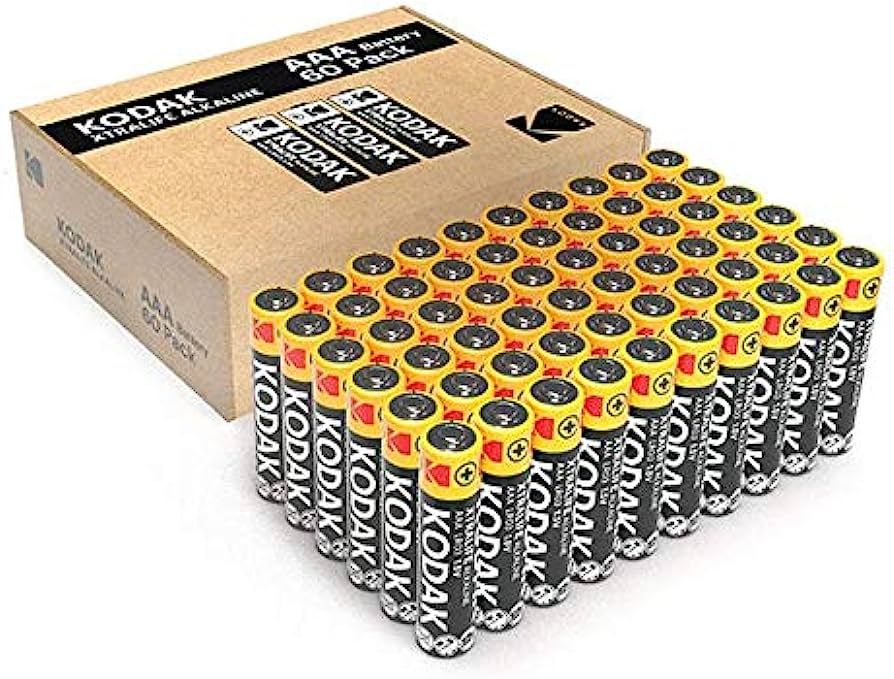 Kodak LR03 AAA Alkaline Batteries x 60 pcs