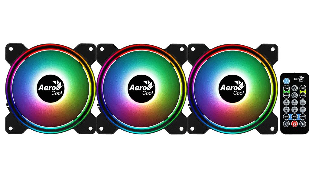 Aerocool Saturn 12F ARGB Pro Motherboard Cooling set 12 cm Black